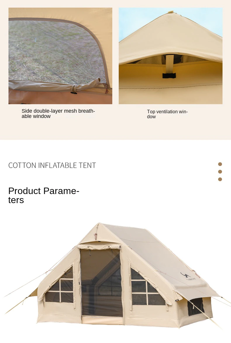 Cheap Goat Tents Outland Outdoor Hut Inflatable Tent Camping Autumn Camping Cotton Tent Family Waterproof Sunshade Camp Tent Winter   